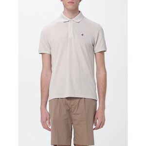 Brooksfield Men Basic Cotton Polo Shirt With Logo Brooksfield